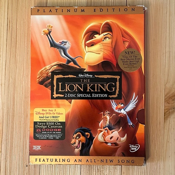 Disney Toy Story & The Lion King DVD 2-Disc Set - Picture 2 of 9